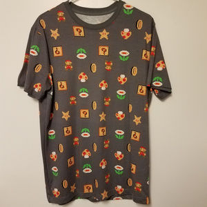 Super Mario Bros Tshirt Young Men size Large NWOT